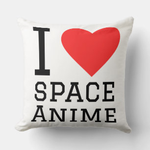 Ik hou van ruimte anime kussen