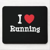 Ik hou van 'Runhart' op maat Muismat (Voorkant)