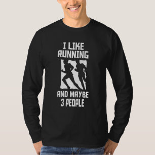 Ik hou van runner en misschien 3 mensen die renner t-shirt