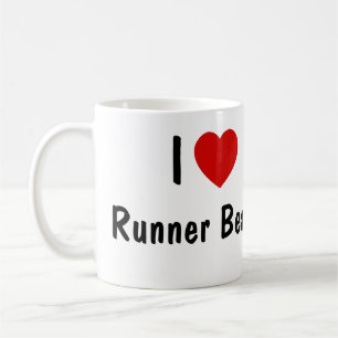 Ik hou van runnerbonen koffiemok