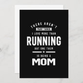Ik hou van Running. Ik hou ervan een moeder te zij Kaart (Voorkant / Achterkant)