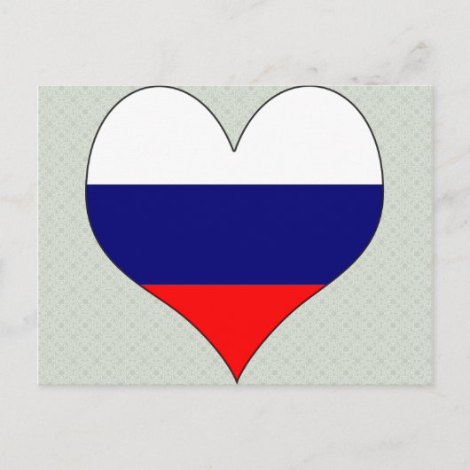 Ik hou van Rusland Briefkaart (Voorkant)