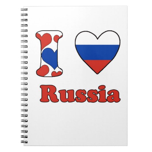 Ik hou van Rusland Notitieboek (Voorkant)