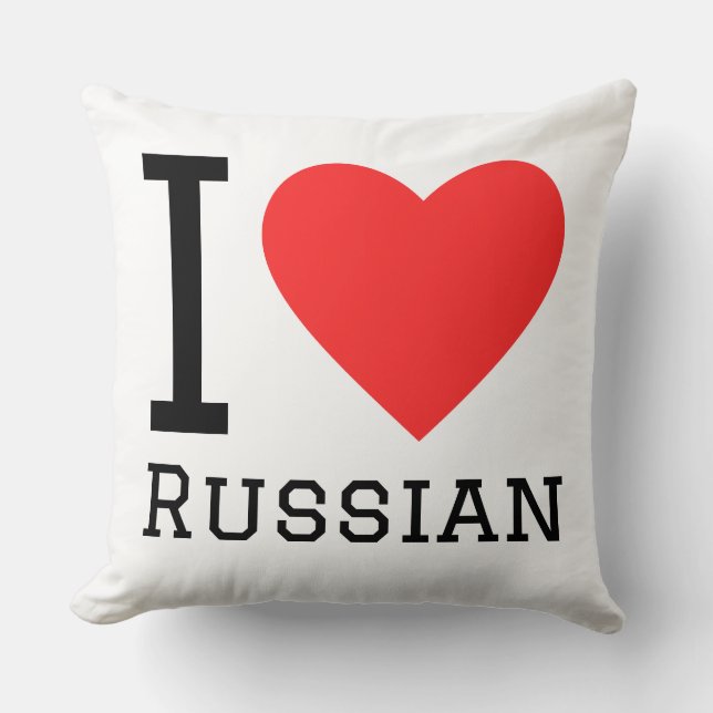 Ik hou van Russisch  Kussen (Voorkant)