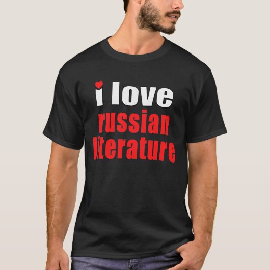 Ik hou van Russische literatuur T-shirt (Voorkant)