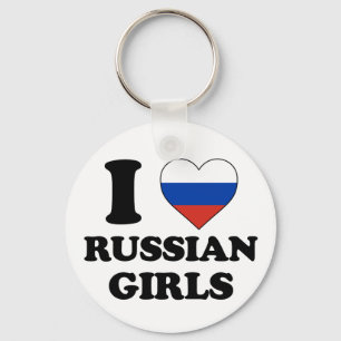 Ik hou van Russische meisjes Sleutelhanger