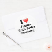IK HOU VAN RUTH BADER GINSBURG.png Ronde Sticker (Envelop)