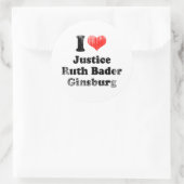 IK HOU VAN RUTH BADER GINSBURG.png Ronde Sticker (Tas)