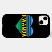 Ik hou van Rwanda, Rwandese hart Case-Mate iPhone Case (Achterkant (horizontaal))