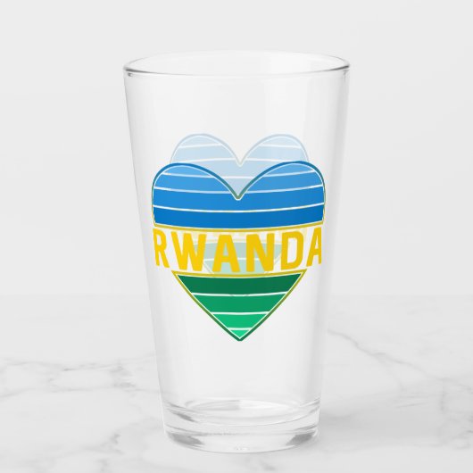 Ik hou van Rwanda, Rwandese hart Glas (Voorkant)