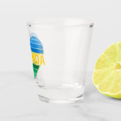 Ik hou van Rwanda, Rwandese hart Shot Glas (Rechts)