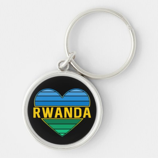 Ik hou van Rwanda, Rwandese hart Sleutelhanger (Voorkant)