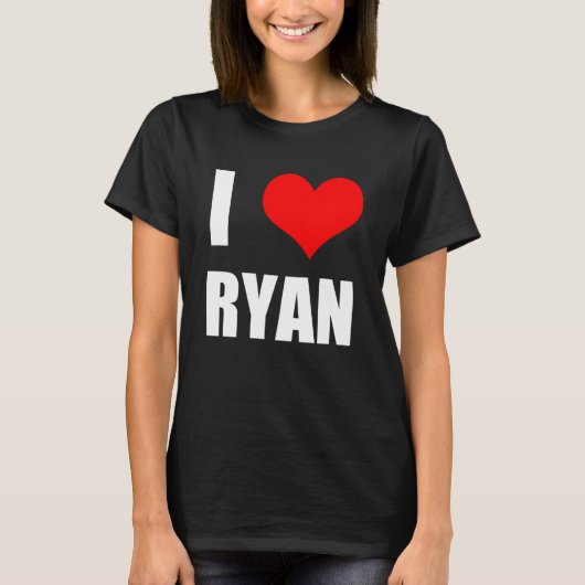 Ik hou van Ryan Heart T-shirt (Voorkant)