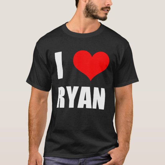 Ik hou van Ryan Heart T-shirt (Voorkant)