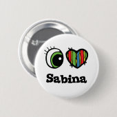 Ik hou van Sabina Ronde Button 5,7 Cm (Voorkant /achterkant)