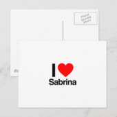 ik hou van sabrina briefkaart (Voorkant / Achterkant)