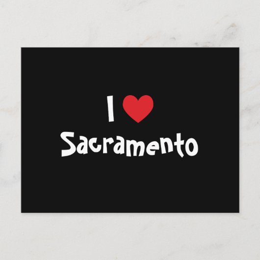 Ik hou van Sacramento Briefkaart (Voorkant)