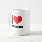 Ik hou van Sacramento Koffiemok (Voorkant links)