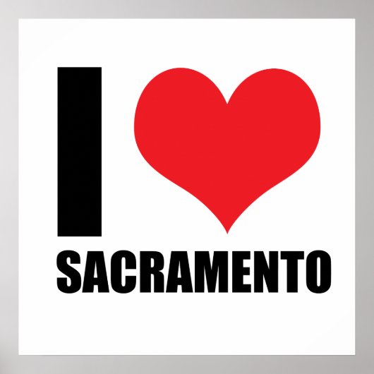 Ik hou van Sacramento Poster (Voorkant)