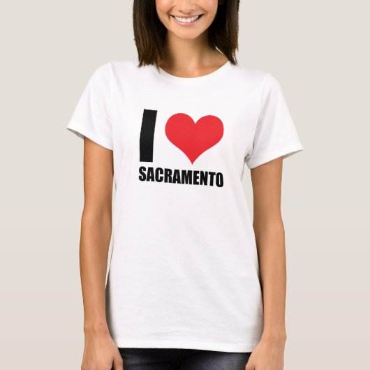 Ik hou van Sacramento T-shirt (Voorkant)