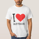 Ik hou van saffraan t-shirt<br><div class="desc">Ik hou van saffraan,  voor kruidenliefhebbers</div>