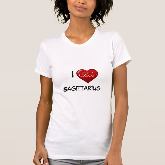 Ik hou van sagittarius T-shirt (Voorkant)