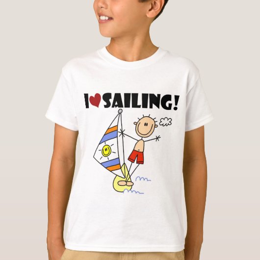Ik hou van Sailing T-shirts en cadeaus (Voorkant)