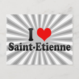 Ik hou van Saint-Etienne, Frankrijk Briefkaart