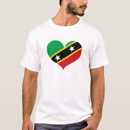 Ik hou van Saint Kitts en Nevis Flag T-shirt