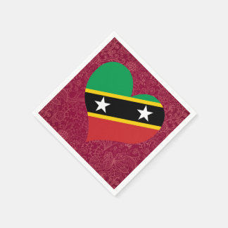 Ik hou van Saint + Kitts + en + Nevis Servetten