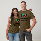 Ik hou van Saint Kitts & Nevis Vlag Shirt (Unisex)