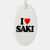 Ik hou van SAKI Keramisch Ornament (Rechts)