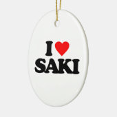 Ik hou van SAKI Keramisch Ornament (Links)