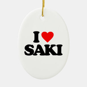 Ik hou van SAKI Keramisch Ornament
