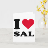 Ik hou van Sal _1  Kaart (Gele Bloem)