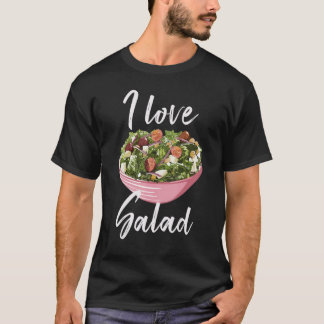 Ik hou van salade groenten t-shirt