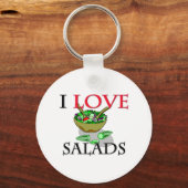 Ik hou van salades sleutelhanger (Voorkant)