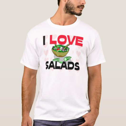 Ik hou van salades t-shirt (Voorkant)