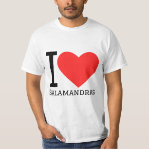 Ik hou van salamandra's t-shirt
