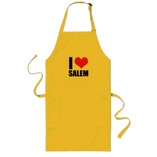 Ik hou van Salem Lang Schort (Voorkant)