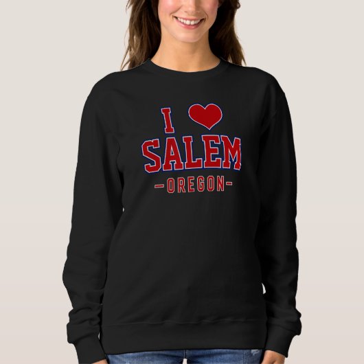 Ik hou van Salem Oregon Trui (Voorkant)