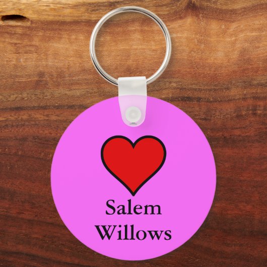 Ik hou van Salem Willows Sleutelhanger (Voorkant)