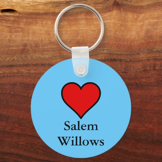 Ik hou van Salem Willows Sleutelhanger (Voorkant)