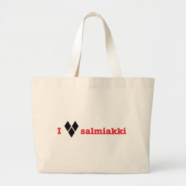 Ik hou van salmiakki grote tote bag