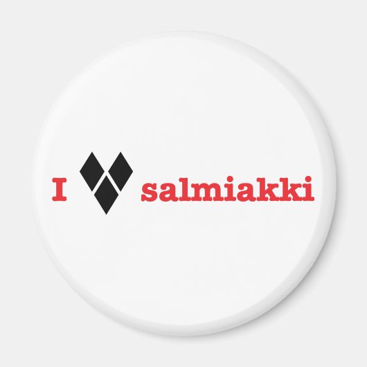Ik hou van salmiakki magneet (Voorkant)