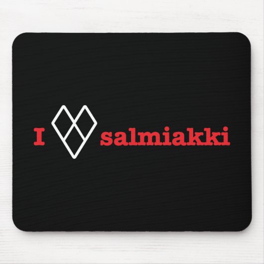 Ik hou van salmiakki muismat (Voorkant)