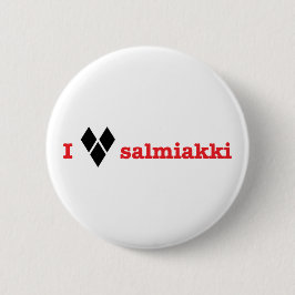 Ik hou van salmiakki ronde button 5,7 cm