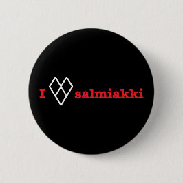 Ik hou van salmiakki ronde button 5,7 cm