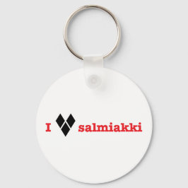 Ik hou van salmiakki sleutelhanger