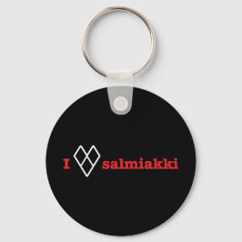 Ik hou van salmiakki sleutelhanger